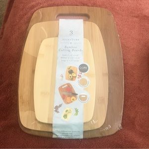 Signature Bamboo Cutting Boards, 3 New!